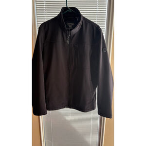calvin klein men’s full zip jacket black medium